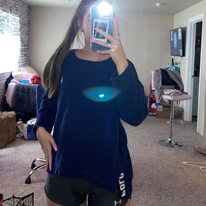 Oversized polo sweatshirt